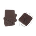 thumbnail image 2 of 4Pc Carrés Authentiques En Cuir En Cuir Bronzage, 2 of 3