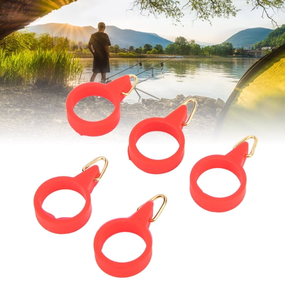 5 Pcs Hameçon de Canne à Pêche, Accessoires de Pêche en Caoutchouc Haute Élasticité, Facile à Installer, Adapté à Divers Types de Cannes à Pêche