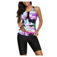 thumbnail image 2 of Women Tankini Swimsuit Tummy Control Top With Shorts Two Piece Bathing Suit, 2 of 6