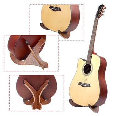 Guitar Stand Universal Wooden Guitar Stand X-Frame Style Portable String Instrument Holder for Acoustic Classical Bass Guitars