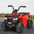 thumbnail image 4 of Gymax VTT pour Enfants à Batterie 6 V, 4 Roues, avec MP3 et Phare DEL, Rouge, 4 of 10