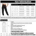 thumbnail image 2 of Pantalon de Survêtement pour Femmes avec Poches Petite Bas Froncé Cordon de Serrage Jambe Droite Pantalon de Survêtement Confortable 2023 Pantalon Ample Coton Pantalon Jogger Ample Noir 2TG, 2 of 5