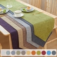 thumbnail image 1 of JASKFLY Long Table Sheer Runner for Weddings & Parties Solid Color Linen Table Runner 30x210cm(120-150cm Tables)Beige, 1 of 9