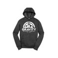 thumbnail image 1 of Mens Gravity Outdoor Co. Hooded Sweater - Graphite Heather - White Logo - XL, 1 of 1