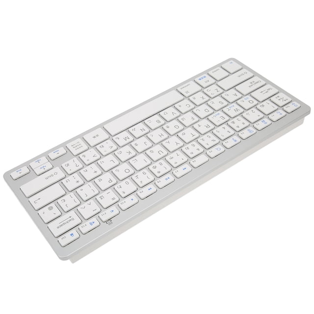 Cordless Keyboard Mini, Keys Ultra Thin Portable F30 Frontgrill 78 Computer Accessories Peripherals Strebe White Keyboards for OS X IOS WindowsKorean