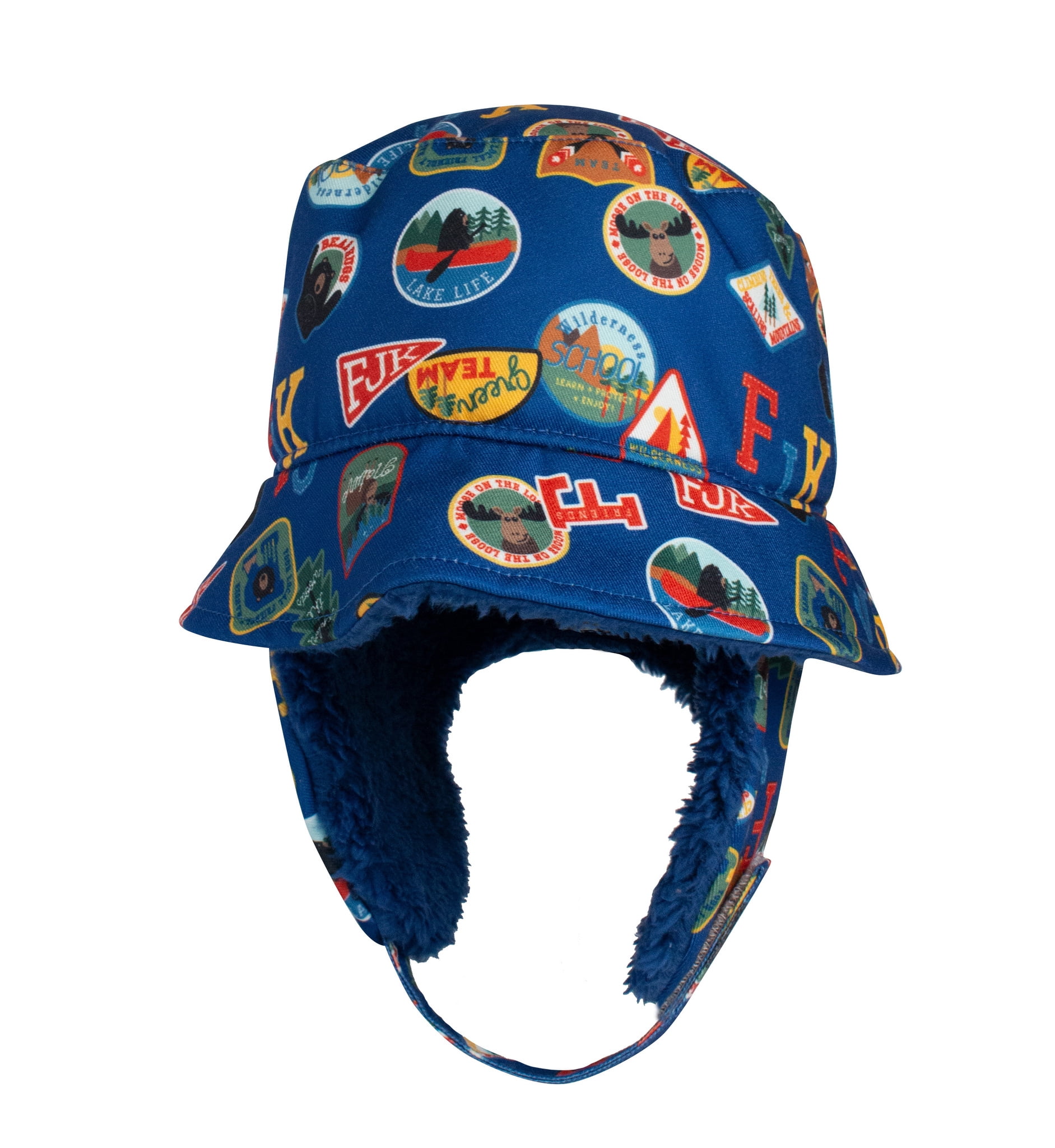 FlapJackKids - Chapeau Bob d'Hiver - Écussons - Moyen 2 - 4a