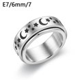 thumbnail image 1 of Anti-anxiety Spinner Fidget Rotating Rings Men Women AU Titanium Steel V6B4, 1 of 9