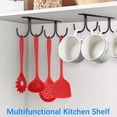 thumbnail image 1 of Mefallenssiah Lower Cabinet Rack Coffee Cup Holder Hanging Cup Organizer for Cabinet Drying Cup Hook Lower Cabinet Cup Holder Appliance Display Kitchen, 1 of 1