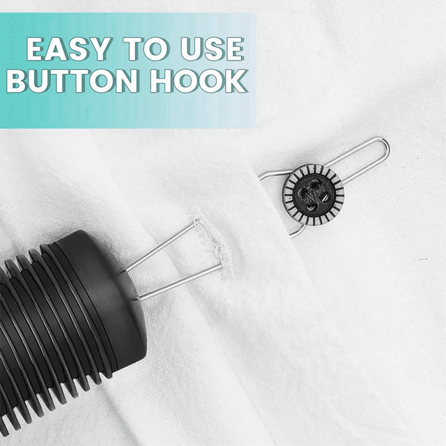 6Pcs Button Helper Tool with Non-Slip Grips to Help with Shirts, Coats, Button Hook Aids for the Elderly and Arthritic