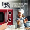 thumbnail image 4 of Nostalgia NMCMO9FTRD6A Microwave Oven, 0.9 Cu. Ft, Red, 4 of 6