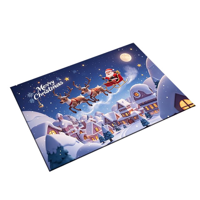 Kitchen Mats for Floor 60X40X0.5Cm/23.62×15.75×0.20In Christmas Kitchen Mat