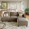 thumbnail image 1 of LLappuil Modular Sectional Sofa, 4 Seat Modular Sectional Sofa with Storage, Velvet Waterproof Anti-Scratch Sofa for Living Room, 1 of 8