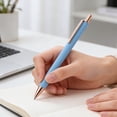thumbnail image 2 of EGNMCR Office & Stationery Creatives Office Advertising Gift Pen Ballpoint Pen Newss Model Business Glue-coated Matte Push-button Ballpoint Pen 2ml Ink pen, 2 of 6