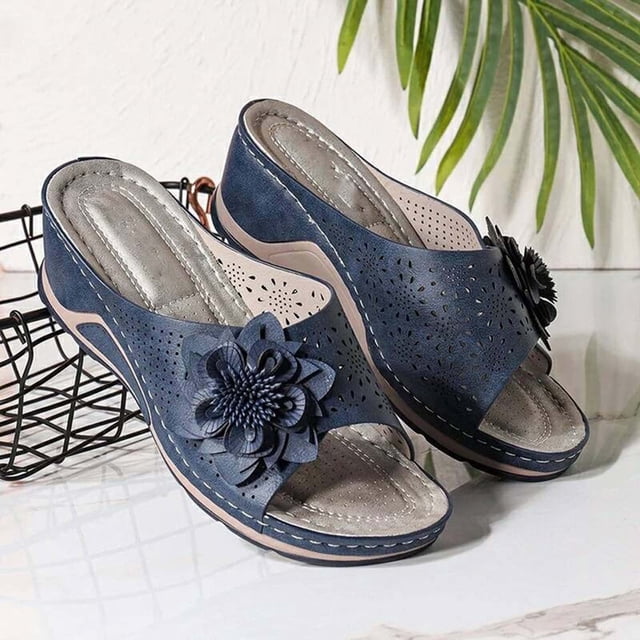 drppepioner Woman Fish Mouth Collection Leather Soft Footbed Orthopedic Arch-Support Sandals Sandals for Women
