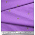 thumbnail image 3 of Soimoi Purple Rayon Fabric Lady Finger & Dots Fabric Prints By Yard 42 Inch Wide, 3 of 5