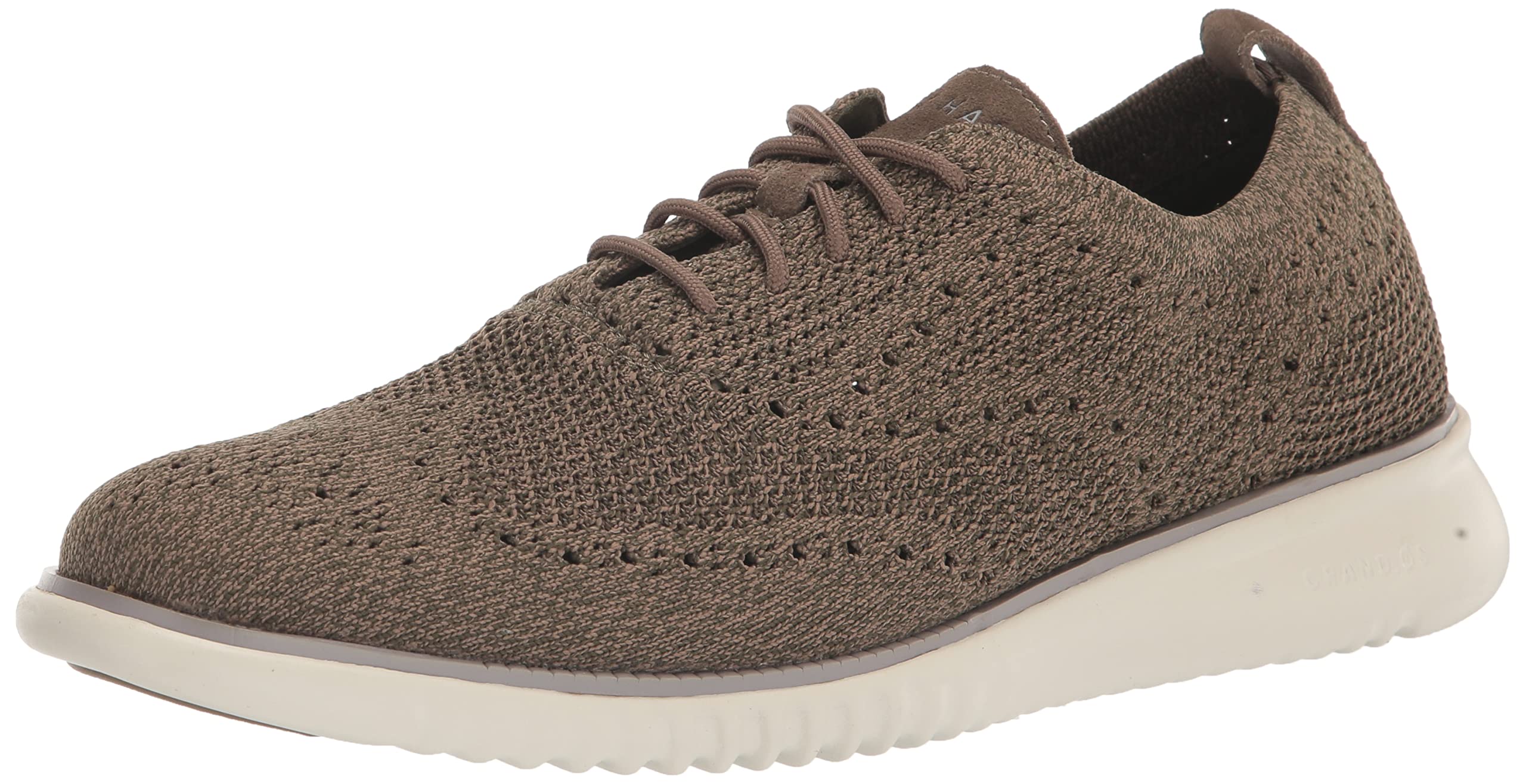 COLE HAAN Chaussures Oxford à Lacets pour Homme Gris Perforées Coussinées Stitchlite Bout Rond 9 m