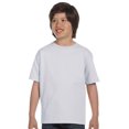 thumbnail image 1 of Hanes T-Shirt à Col Ras du Cou Sans Étiquette Comfortsoft pour Garçons, Cendre Moyen, 1 of 3
