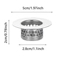 thumbnail image 2 of Stainless Steel Strainer And Drain Filter Universal Hair Catcher For Bathroom Wash Basin Clog Mesh Screen And Durable Drain Protector For Home Kitchen, 2 of 4