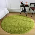 thumbnail image 1 of Round Area Rug for Bedroom,6.5x6.5 ft,Fluffy Rugs,Shag Carpet for Living Room,Fuzzy Rug for Kids Baby Room,Large Anti-Slip Rug,Green Carpet,Home Decor,Bedside Rug, 1 of 9