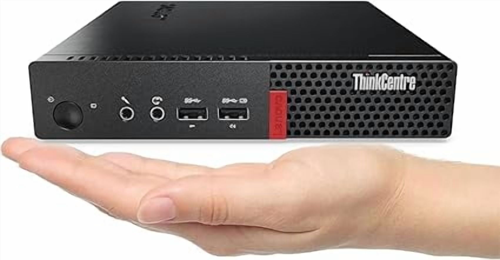 Lenovo ThinkCentre M710Q Tiny Desktop Computer, Intel Core i5-6500T @2.50GHz Quad Core, 8GB RAM, 256GB SSD, Windows 11 Pro – Black (Renewed)