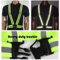 thumbnail image 2 of TOPTIE 2Pack Reflective Running Vest Lightweight High Visibility Adjustable Safety Vest for Running, Jogging-NeonGreen, 2 of 8