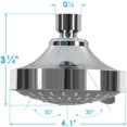 thumbnail image 4 of 5-Mode High Pressure Shower Head - 4.1 Inch High Flow Fixed Shower Heads Bathroom Rain Shower Head for Low Pressure, 4 of 5