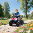 thumbnail image 2 of Qaba VTT pour Enfants à 4 Roues avec Musique et Lumières DEL pour 37 à 72 Mois, Rouge, 2 of 10