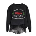 thumbnail image 2 of Meichang Sweatshirts de Noël pour Femmes Sweatshirts Graphiques Lettres Drôles de Noël Fête de Noël Manches Longues Col Rond Pullover Sweatshirt Surdimensionné pour Femmes, 2 of 4
