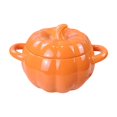 thumbnail image 3 of Sentmoon Kitchen Bowls Bowls 1800ML Ceramic Soup Bowl with Lid Pumpkin Shape Large Soup Bowl for Home Use,for Serving Noodles, Stews, and Soups, Stylish and Functional Kitchen Tableware, 3 of 7