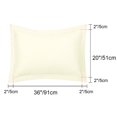 thumbnail image 2 of PiccoCasa Soft 1800 Microfiber Oxford Pillowcases 2Pcs, King Beige, 2 of 8