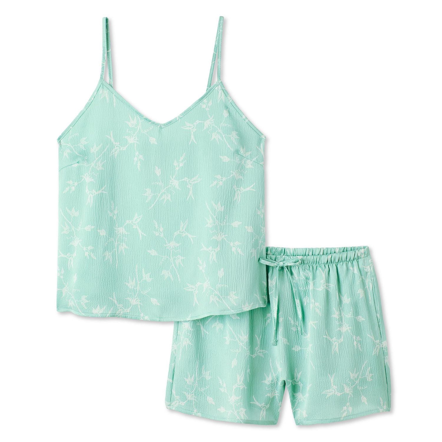George Women's Two Piece Satin Pajama Set