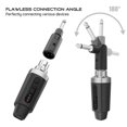 thumbnail image 4 of GLFILL 2 4G Sans Fil XLR pour Microphone Émetteur Récepteur pour DynaFor Micro pour Micro 1 en 1, 4 of 9