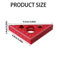 thumbnail image 3 of Clearance! Sweet Home Farm Tools Home Improvement 45/90 Triangle Ruler Aluminum Alloy Frosted Right Angle Gauge Woodworking Drafting Triangles Protractor Measuring Tool One Size Green, 3 of 9