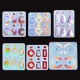 thumbnail image 4 of Earrings Casting Mold Irregular DIY Jewelry Silicone Mold Earrings Resin Mold, 4 of 10