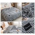 thumbnail image 5 of Soft And-friendly Blankets Milk Fleece Blankets Thicken Warm Siesta Fleece Blankets, 5 of 5