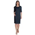 thumbnail image 4 of Inkmeso Robe T-Shirt pour Femmes à Manches au Coude, Coupe Régulière, avec Poches avant, 4 of 8