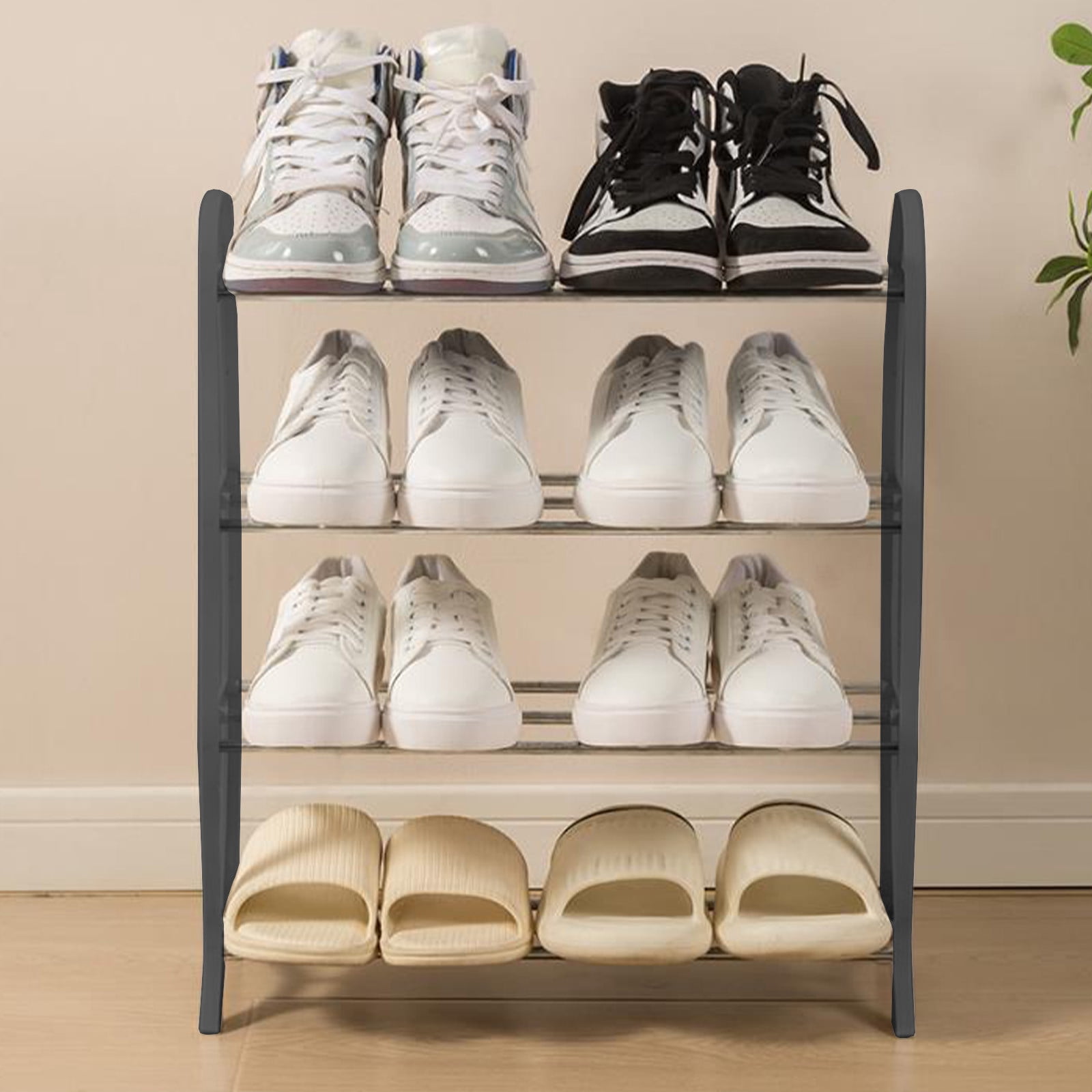 EGNMCR Shoe Rack Assembled Shoe Rack Home Doorway Rental Room Storage Shoe Cabinet Dormitory Economic Shoe Racks Shelves PlasticAssembled Shoe Rack