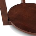 thumbnail image 5 of Leick Favorite Finds Table d'Appoint Ovale en Bois Couleur Cerise Chocolat, 5 of 5