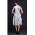 thumbnail image 2 of Bimba Robe Débardeur Sans Manches pour Femmes, Longueur Genou, Imprimée d'Animaux Crinière de Cheval Bleue, Tenue de Vacances - XX-Grand, 2 of 6