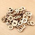 thumbnail image 4 of Shisuyan Tranches de Bois Rondes Bricolage Couleur Bois Naturel 200 Pcs 1 Po, 4 of 8