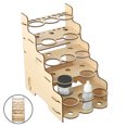 thumbnail image 3 of Module Porte-Pigments pour Bouteilles et Brosses, Présentoir Organisateur en Bois à Plusieurs Couches, 13 Trous - 13,8 X 21,2 X 22 cm, 3 of 8