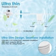 thumbnail image 4 of Bidet de Toilette Ultramince, Bidet de Toilette à Double Buse Autonettoyant Non Électrique avec Pression d'Eau Réglable, 4 of 7