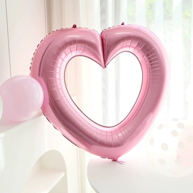 PEONAVET 33 Inch Large Hollow Balloons Valentine's Day Birthday Party Decoration Shooting Props Bright Surfaces Can Be Connected In Series