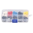 thumbnail image 1 of Bouton-poussoir Tactile, 25 Pièces Ensemble Bouton-Poussoir à Broche Ronde Commutateur Bouton-Poussoir Solution Innovante, 1 of 14