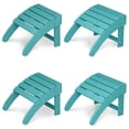 thumbnail image 1 of HDPE Outdoor Ottoman Foot Rest for Adirondack Chair, Weather Resistant Patio Footstool for Porch, Pool, Lawn and Backyard, 1 of 7