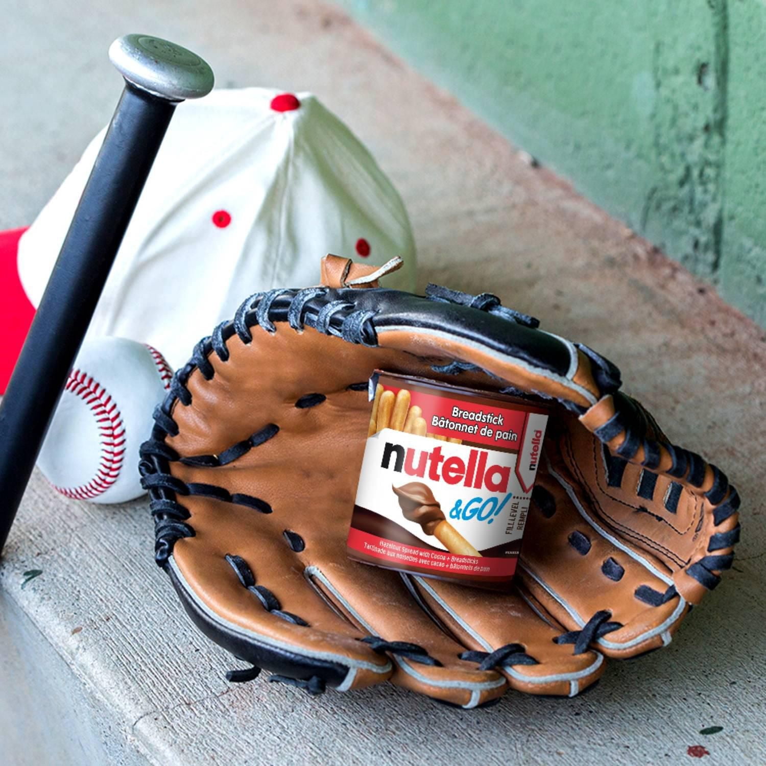 NUTELLA & GO! Hazelnut And Cocoa Spread With Breadsticks, Snack Packs, Perfect Bulk Snacks for Kids 4x52g