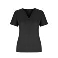 thumbnail image 4 of Jsaierl Ribbed Knit Tank Tops for Women Solid Color Notched V Neck Short Sleeve Shirts Daily Going Out Basic Tees Tops, 4 of 6