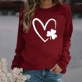thumbnail image 1 of Fashion Womens Print Round-Neck Pullover Tops Long Sleeve Comfortable Blouse Sweatshirt, 1 of 1