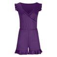 thumbnail image 4 of QHFBli Swim Romper with Built in Bra and Pockets Swim Dress Modest One Piece Swimsuit Full Coverage Bathing Suit, 4 of 6