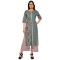 thumbnail image 1 of Moomaya Viscose Santoon Palazzo Set Womens Printed Ethnic Sets Casual Clothing, 1 of 1